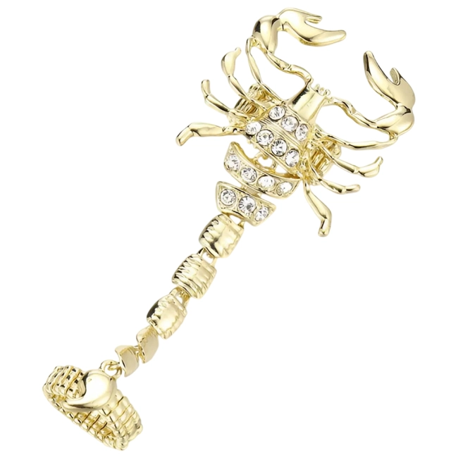 женское кольцо со скорпионом