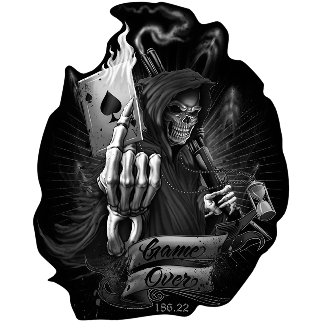 наклейка смерть на машину