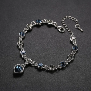 браслет с подвеской сердце