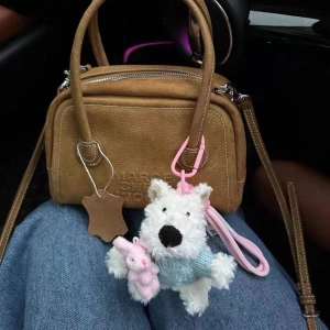 брелок мягкая собака