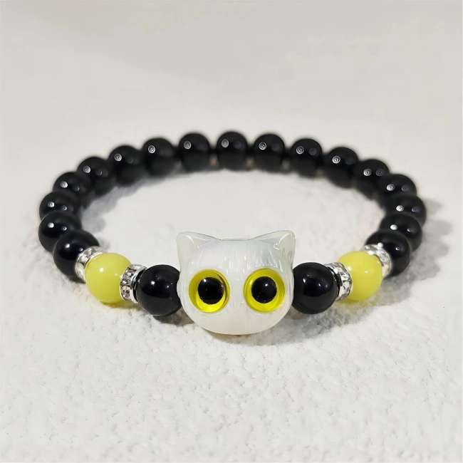 парные браслеты с бусинами