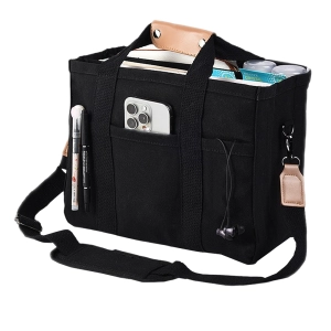 Полотнова сумка-шоппер з відділеннями на плече полотняна сумка-шоппер