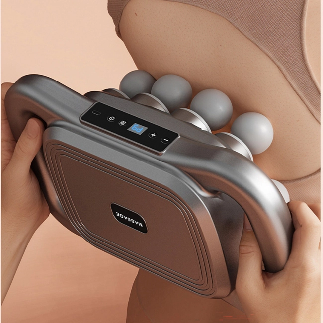 перкуссионный массажер с головками для спины