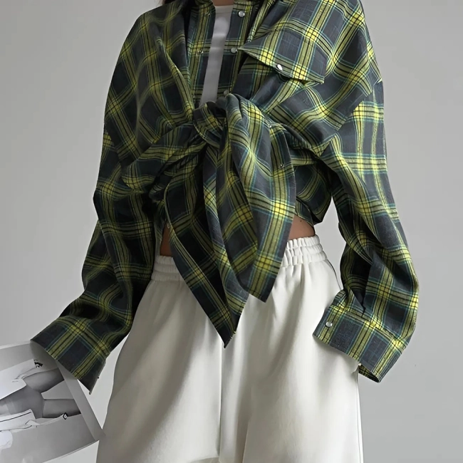 женская фланелева рубашка