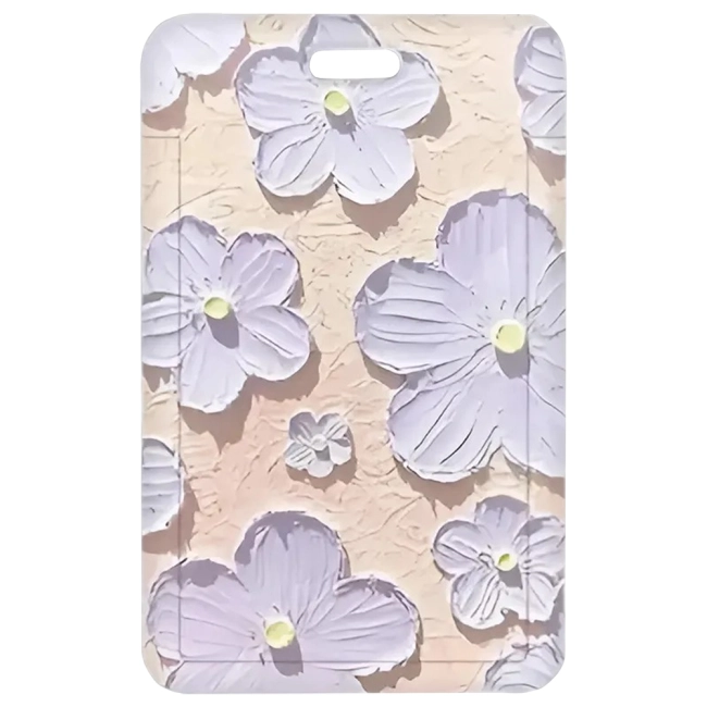 чохол для перепустки з квітами