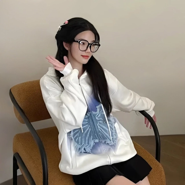 зип-худи с нашивкой