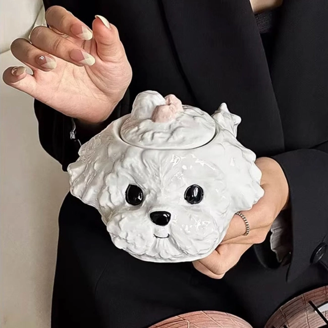 чашка в форме собаки