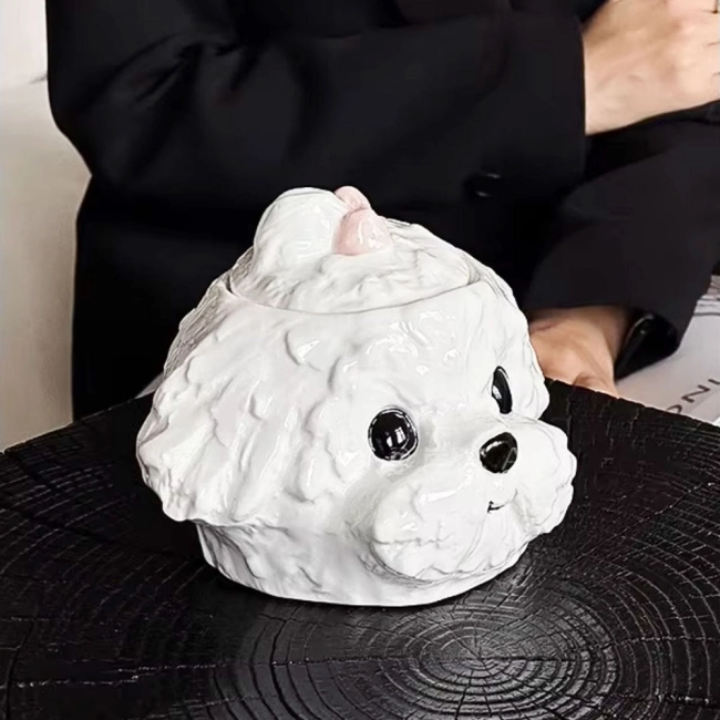 кружка-собака с крышкой