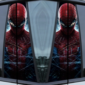 Наклейки на стойки дверей авто Человек-паука (1 пара) наклейки на стойки дверей авто