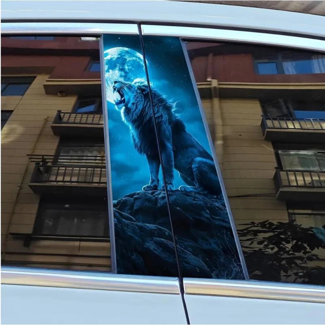 наклейки на стойки дверей авто с рисунком