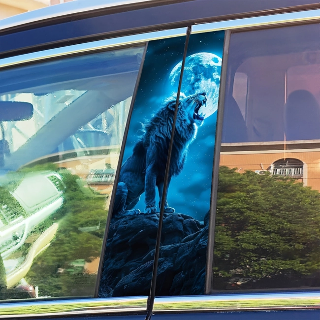 наклейки на центральные стойки авто