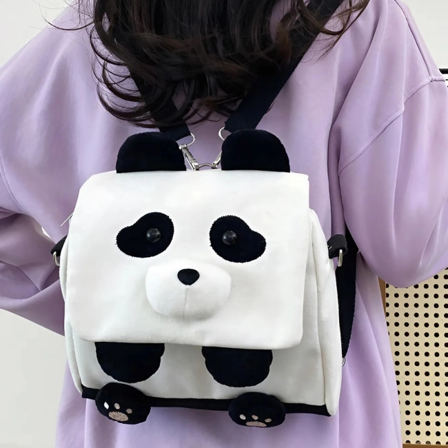 сумка-рюкзак с пандой