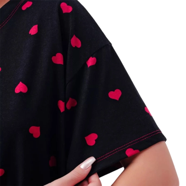 Женская пижама с сердцами