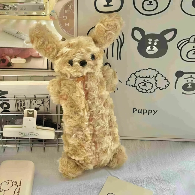 плюшевий пенал-собака