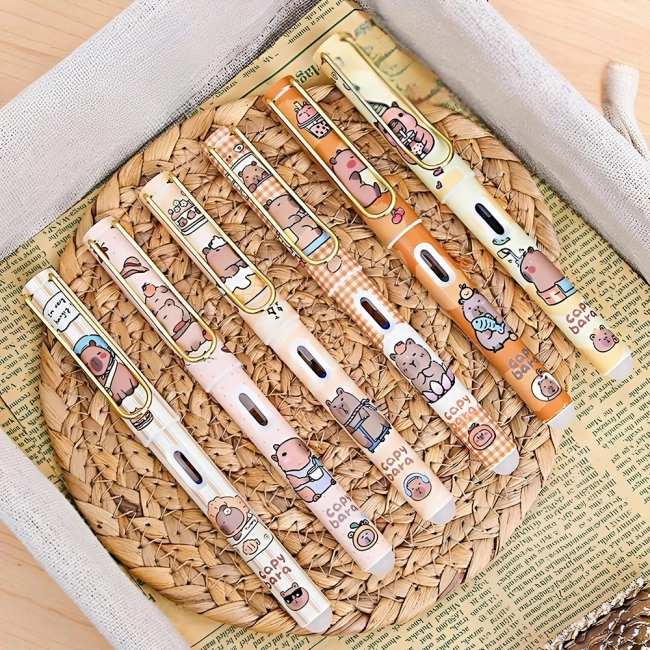 набор ручек с капибарами