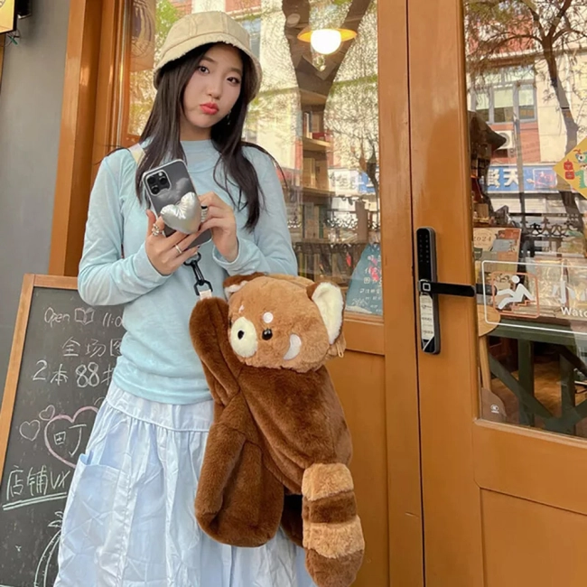 плюшева сумка-рюкзак