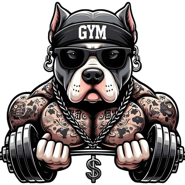 наклейка питбуль на машину