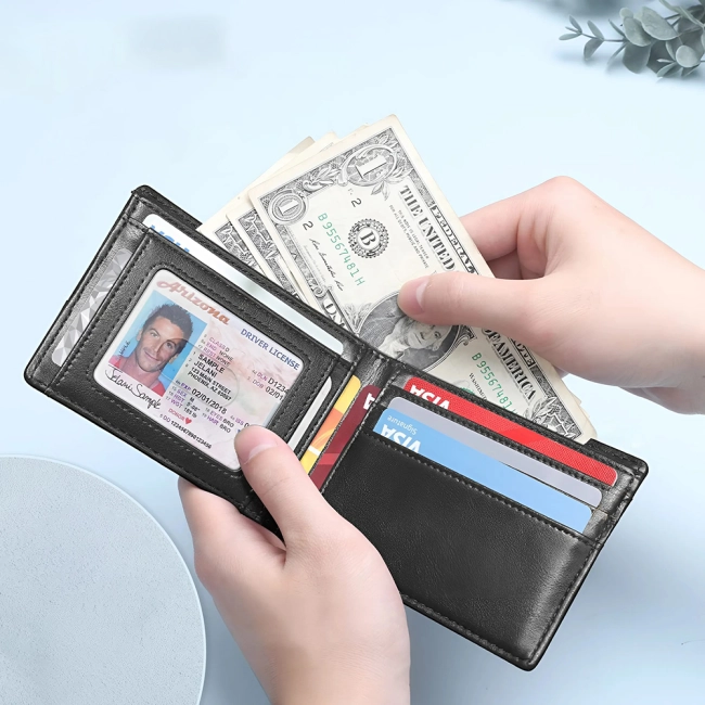 мужской rfid кошелек