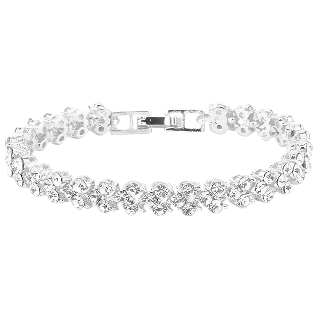 браслет со стразами на руку