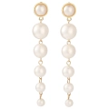 сережки зі штучними перлами