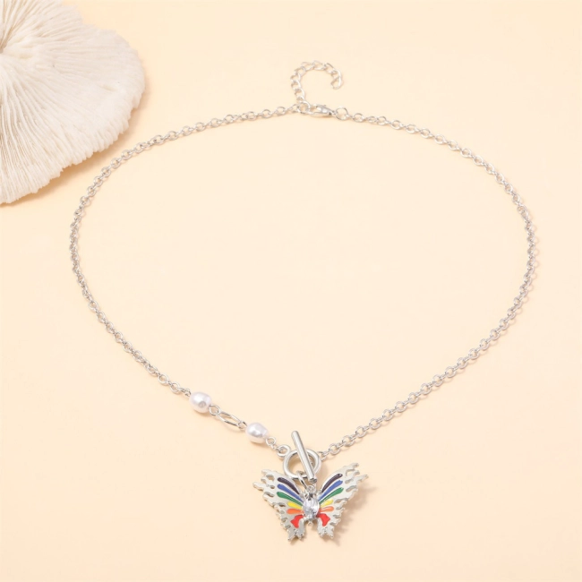 подвеска с бабочкой на шею