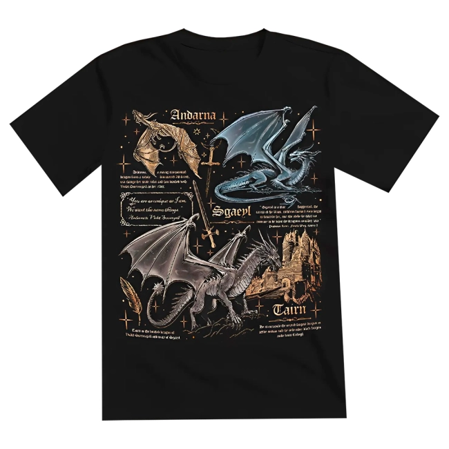 футболка с драконами