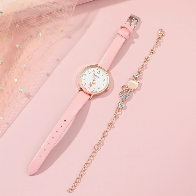 набор часы с браслетом для женщин