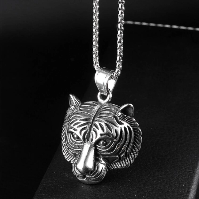 кулон тигр з ланцюжком