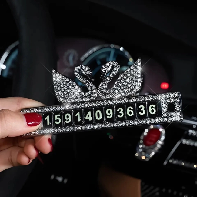 автовизитка с номером телефона