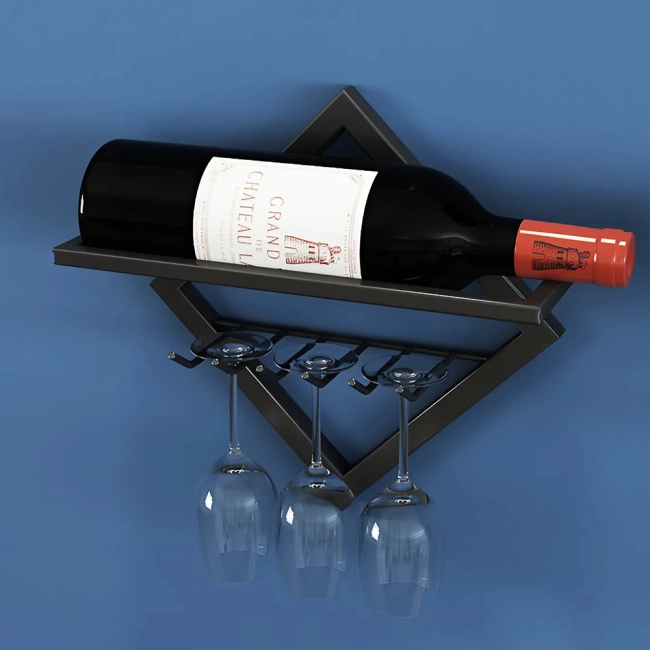 підставка для пляшки і келихів