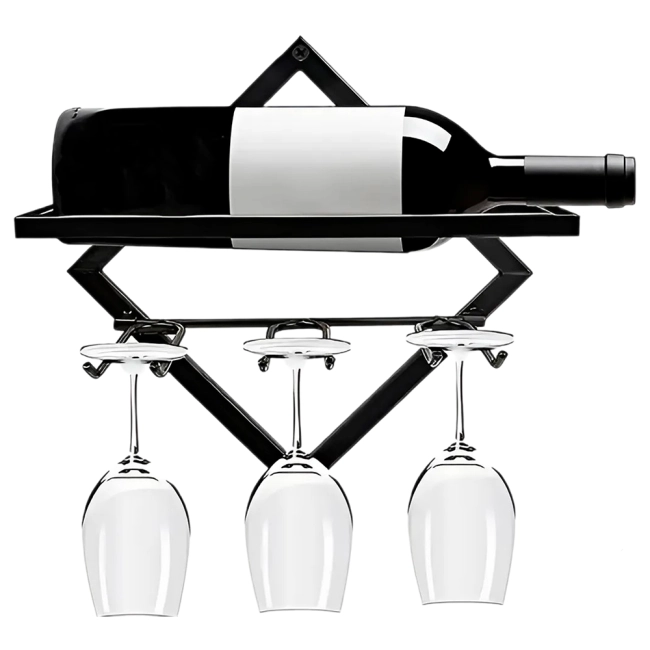 настінний тримач для пляшки вина