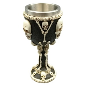 Келих з черепом і скелетами бокал с черепом