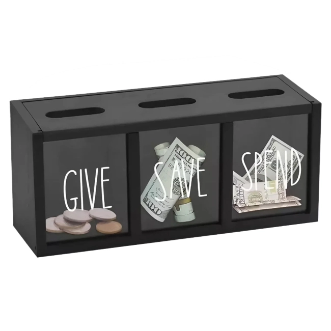 скринька для грошей з відділеннями