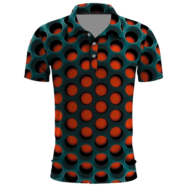 футболка-поло з принтом