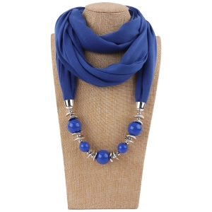 Женский шарфик с бусинами шарфик с бусинами