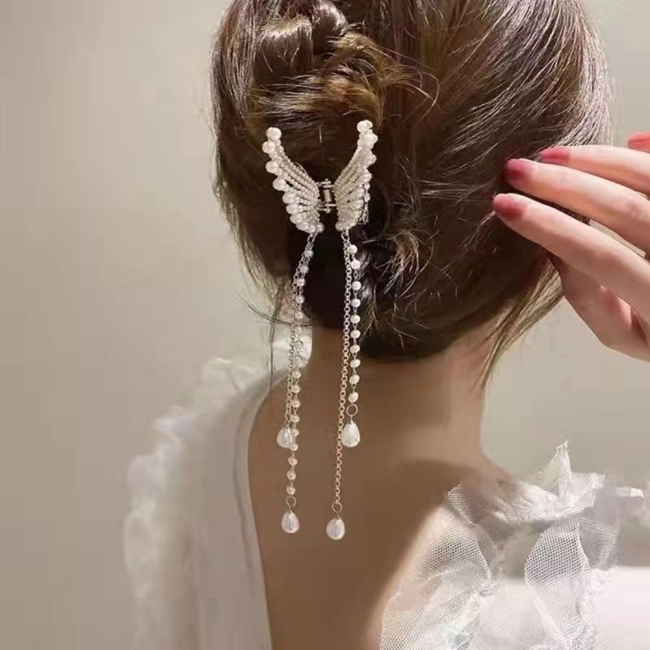 заколка-украшение для волос с бабочкой