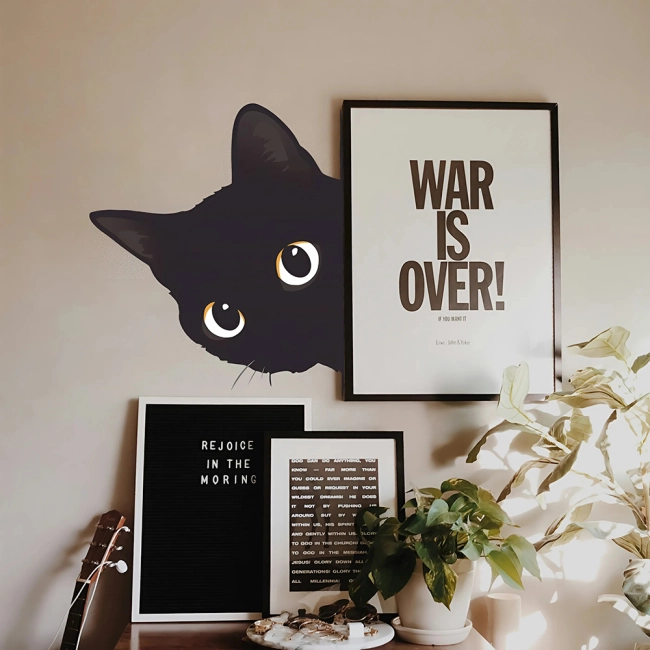 интерьерная наклейка кот