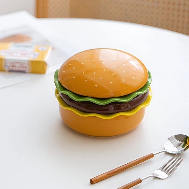 тарелки в виде бургера