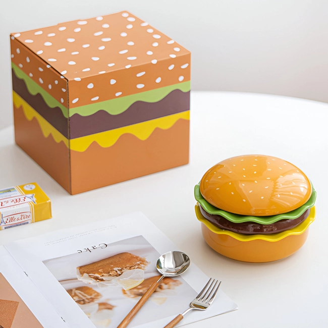 тарелки в форме бургера