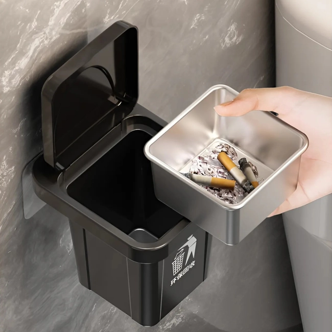 попільничка у вигляді сміттєвого бака