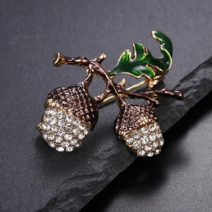 брошь желуди