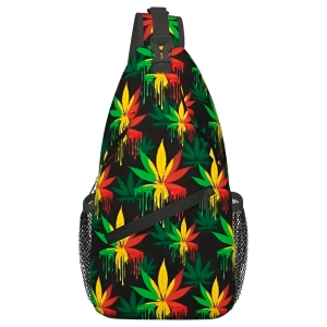 Рюкзак через плече з рослинним принтом рюкзак через плече