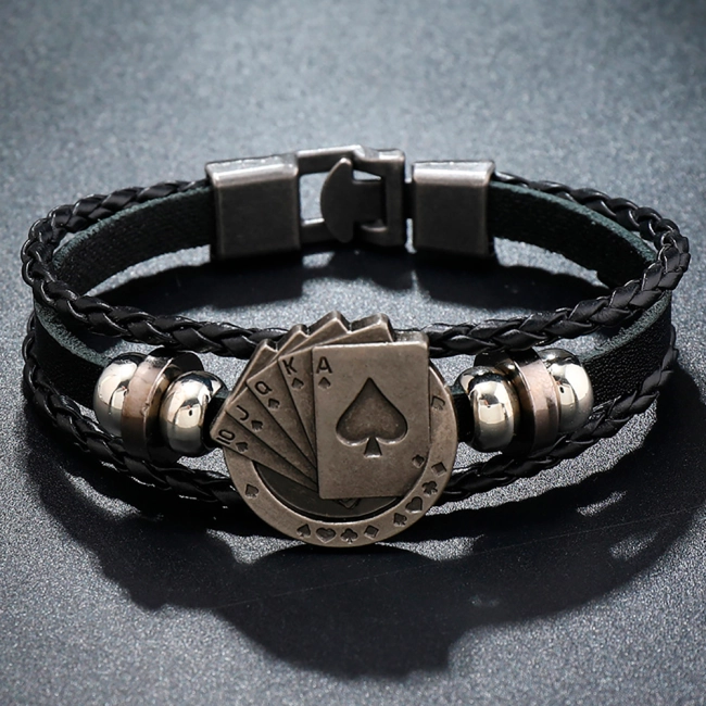 чоловічий потрійний браслет