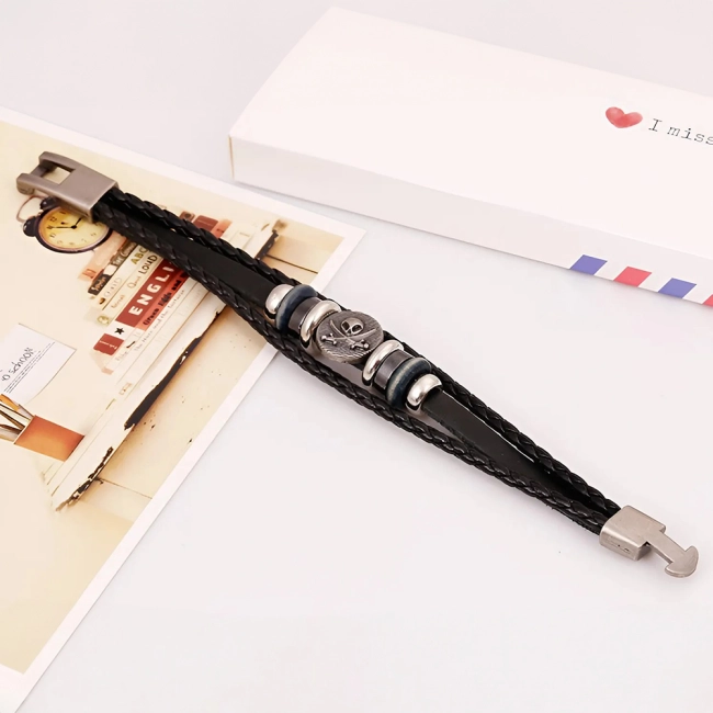 чоловічий потрійний браслет