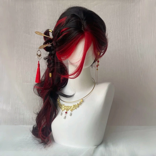 перука двокольорова