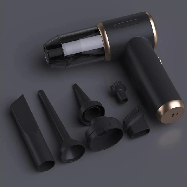 аккумуляторный пылесос с насадками для машины