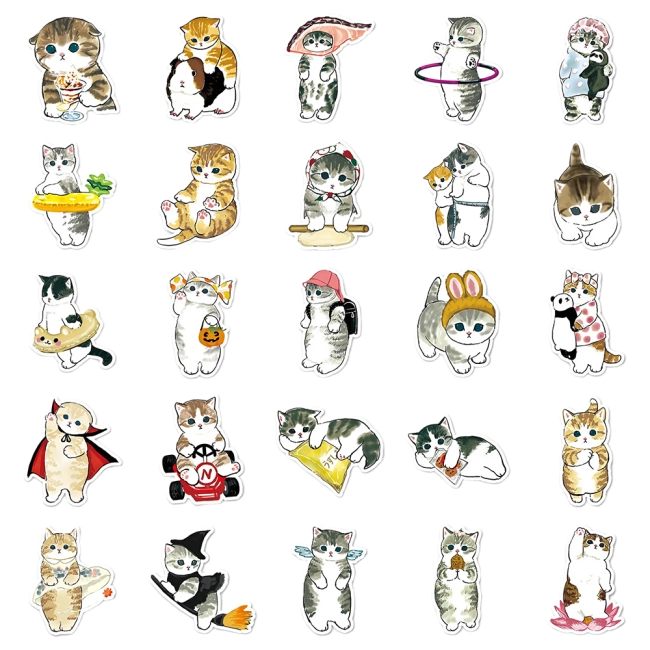 наклейки с котами