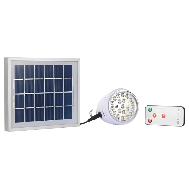 светодиодная лампа с солнечной панелью