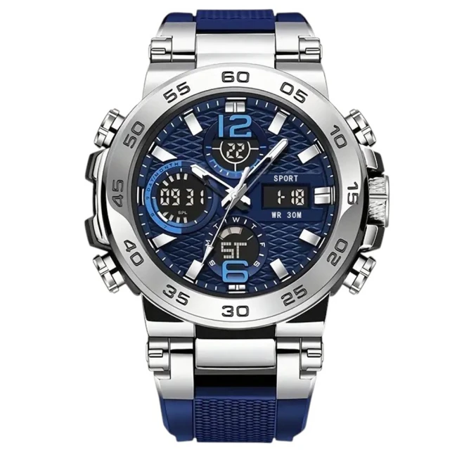 годинник з аналоговою та цифровою індикацією