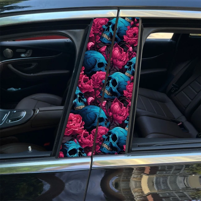 наклейки на стойки дверей авто